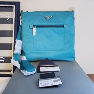 New Authentic Prada Tessuto Nylon Cross Body Bag